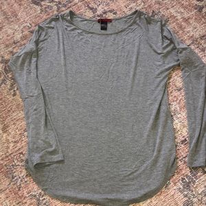 Solid gray dress/casual long sleeve